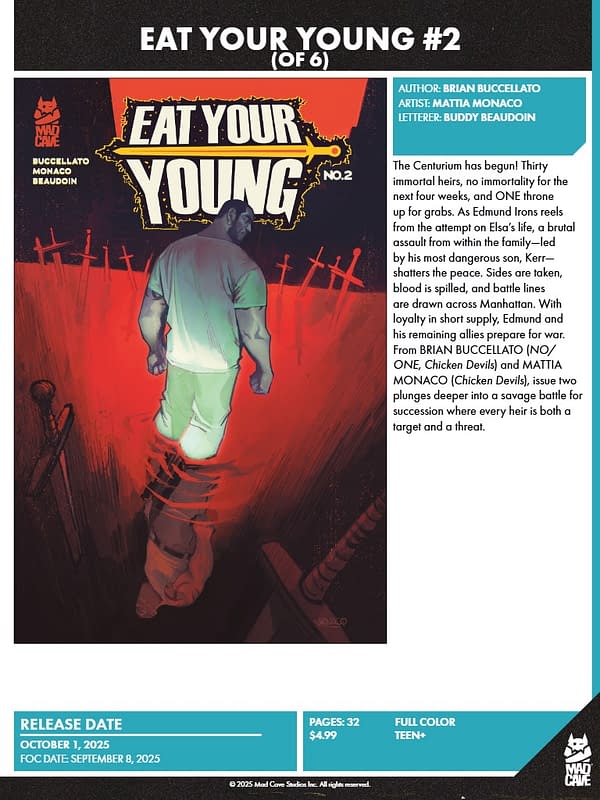 Mad Cave Studios October 2025 Solicits And Solicitations
