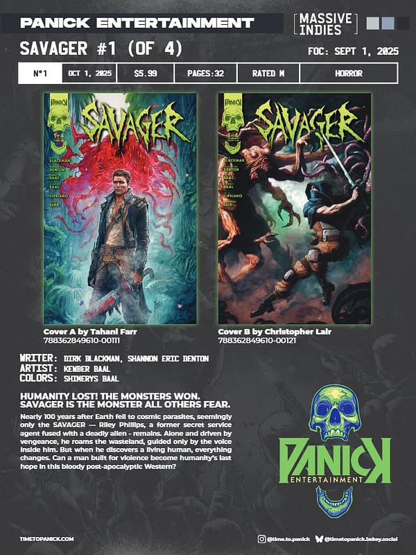 Panick Entertainment October 2025 Solicits And Solicitations