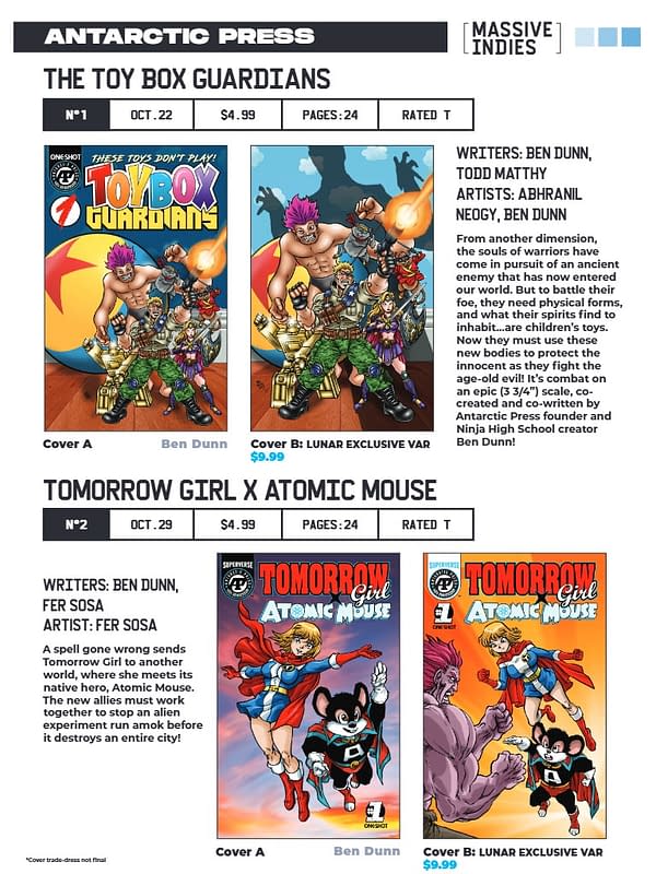 Antarctic Press October 2025 Solicits And Solicitations
