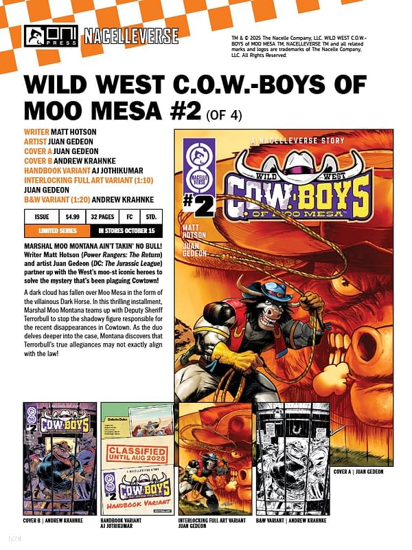 Oni Press October 2025 Solicits And Solicitations