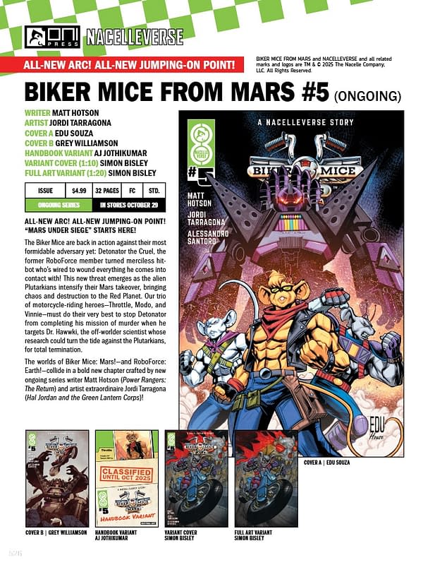 Oni Press October 2025 Solicits And Solicitations