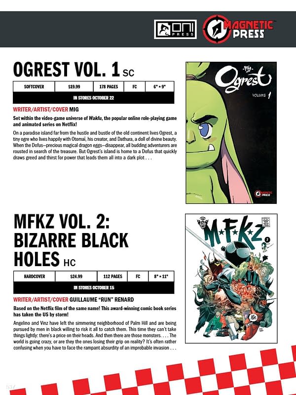 Oni Press October 2025 Solicits And Solicitations