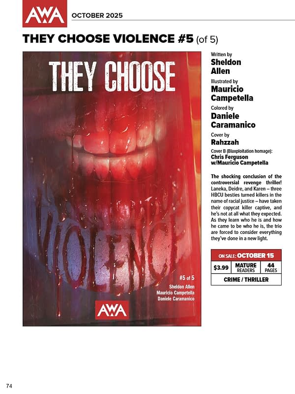 AWA October 2025 Solicits And Solicitations