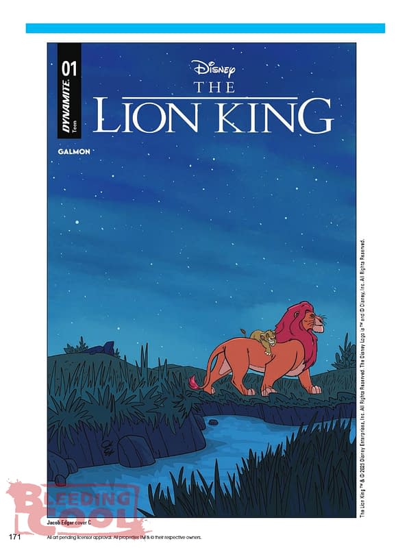 Dynamite November 2025 Full Solicits, With The Lion King #1