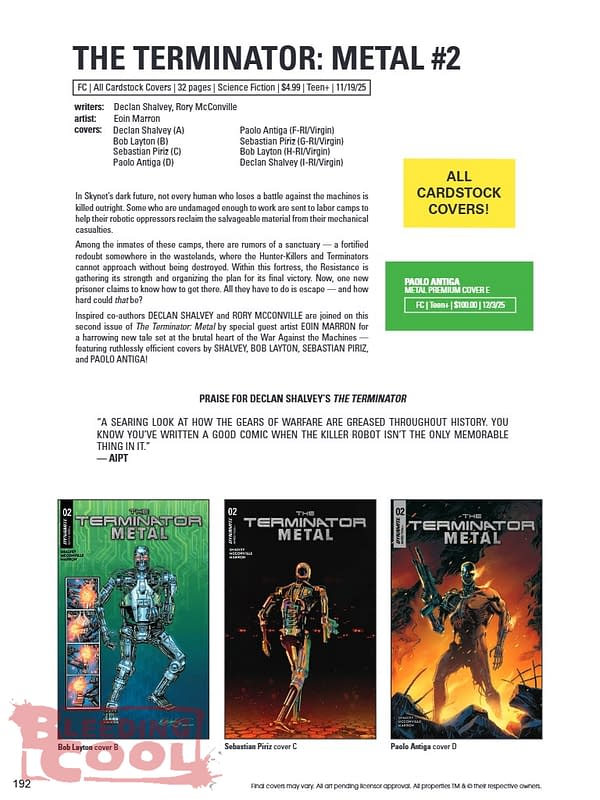 Dynamite November 2025 Full Solicits, With The Lion King #1