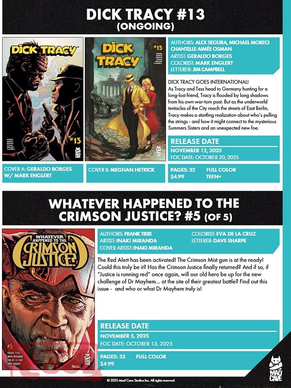 Mad Cave November 2025 Solicits