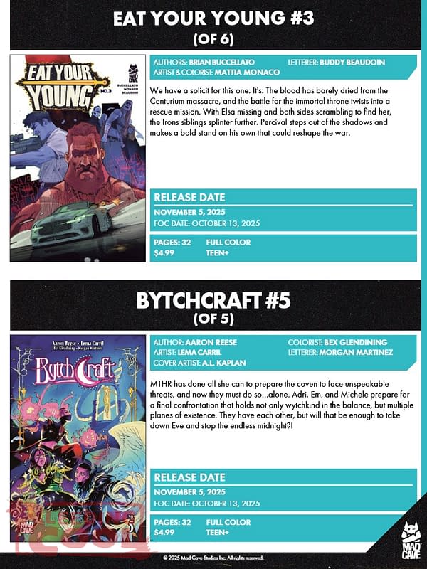 Mad Cave November 2025 Solicits