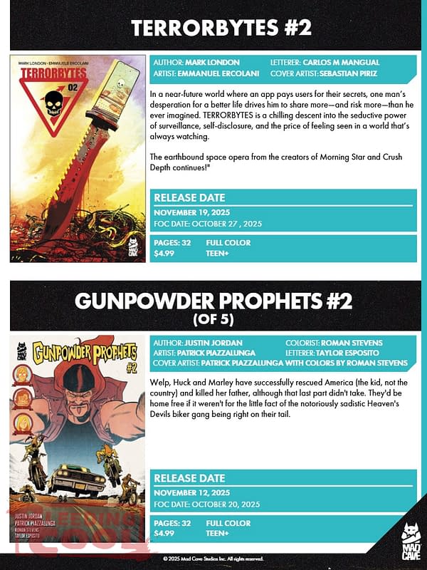 Mad Cave November 2025 Solicits