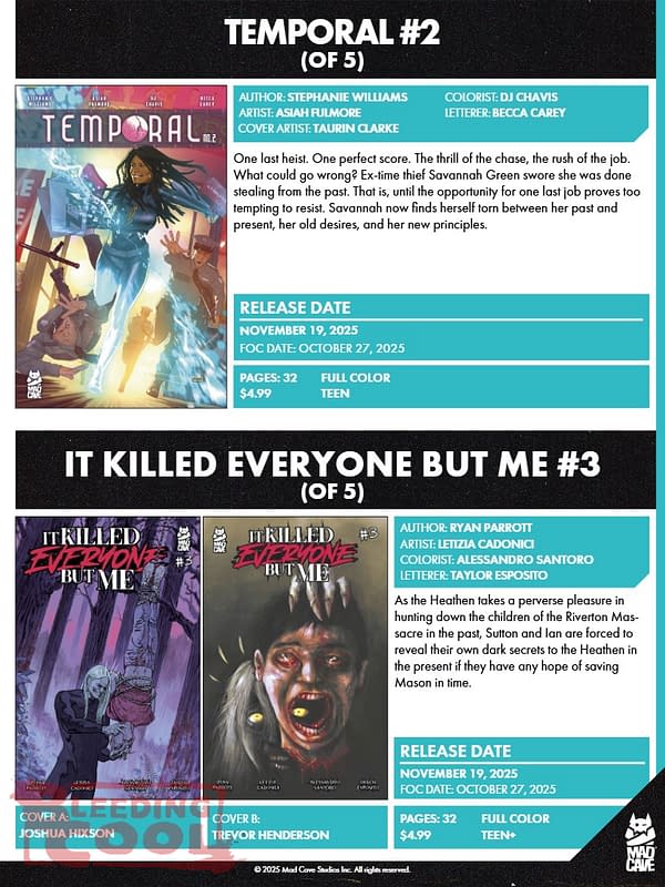 Mad Cave November 2025 Solicits