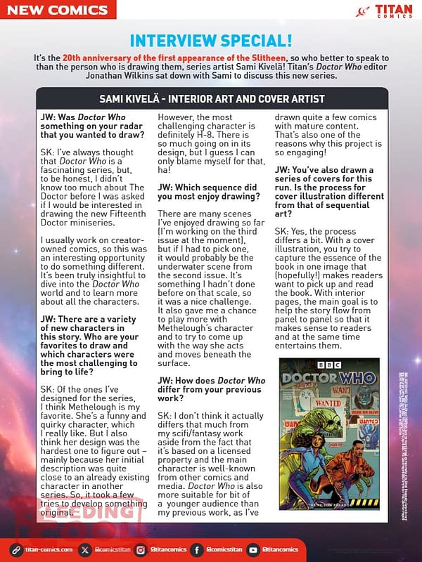 Titan Comics Full November 2025 Solicits
