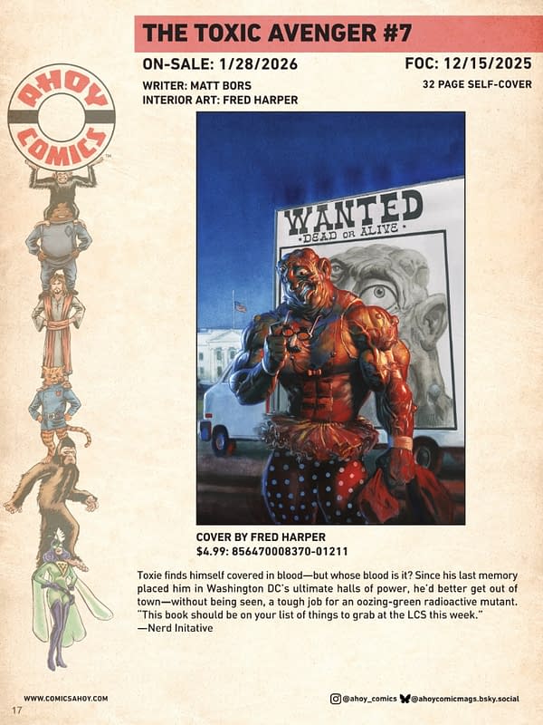 Ahoy Comics January 2026 Solicits And Solicitations