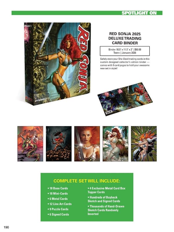 Dynamite Entertainment January 2026 Solicits And Solicitations