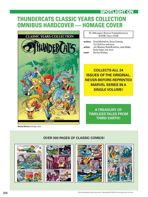 Dynamite Entertainment January 2026 Solicits And Solicitations