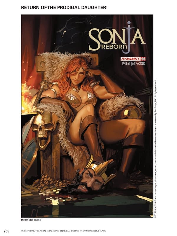 Dynamite Entertainment January 2026 Solicits And Solicitations