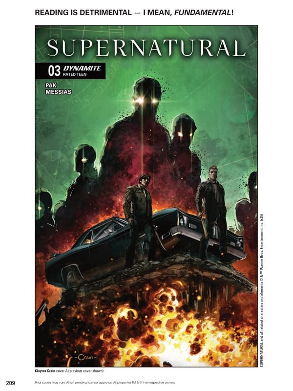 Dynamite Entertainment January 2026 Solicits And Solicitations