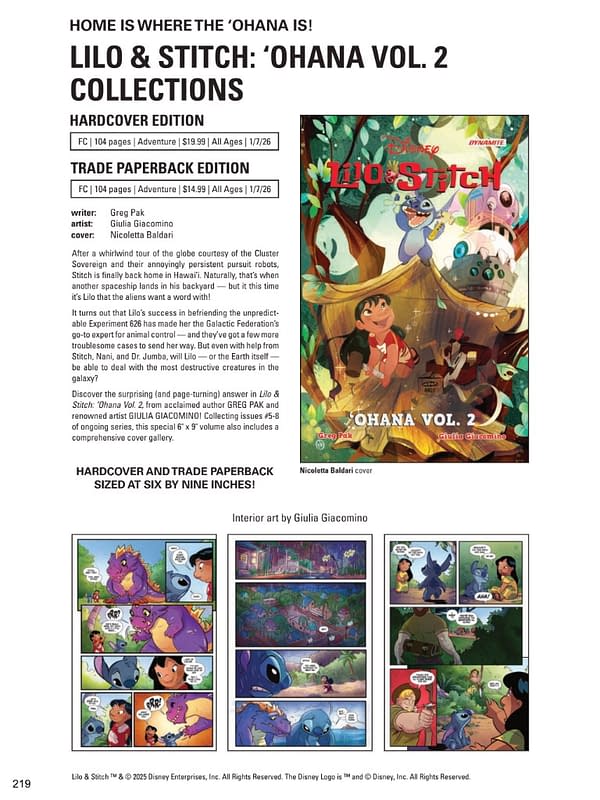 Dynamite Entertainment January 2026 Solicits And Solicitations