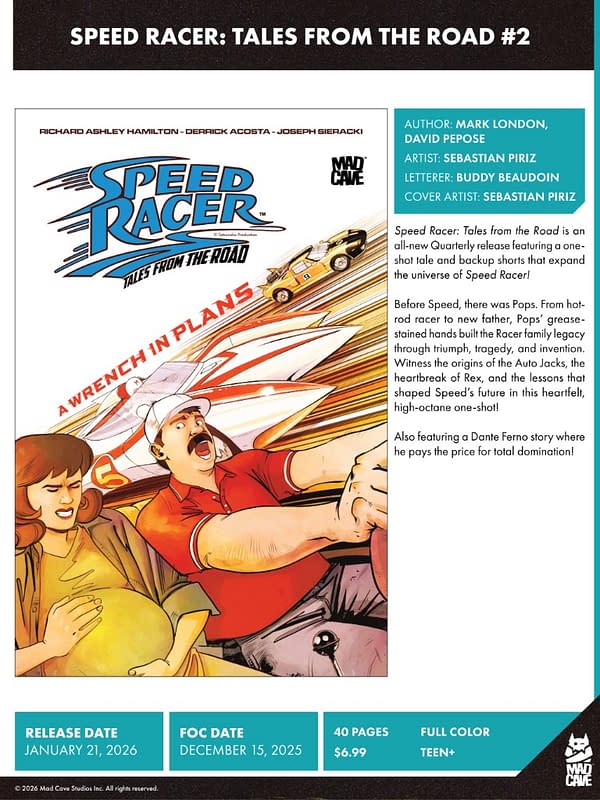 Mad Cave Studios January 2026 Solicits And Solicitations