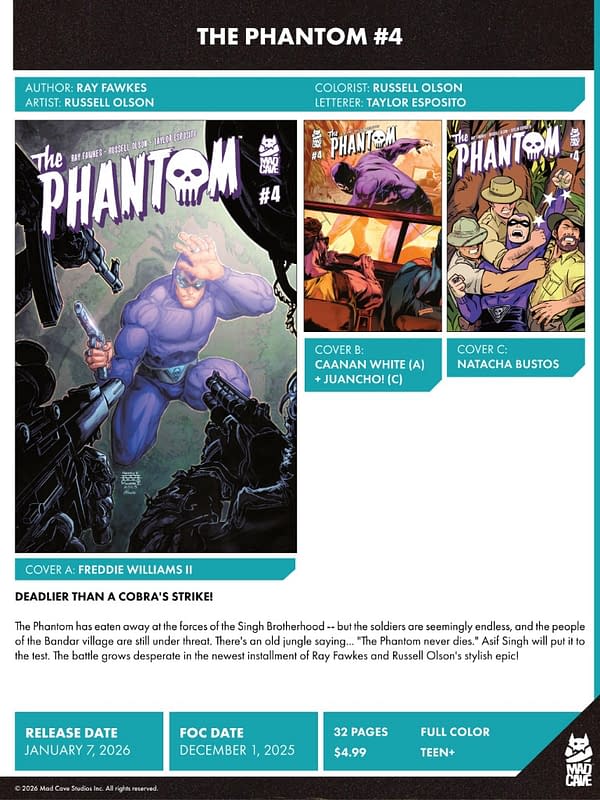 Mad Cave Studios January 2026 Solicits And Solicitations