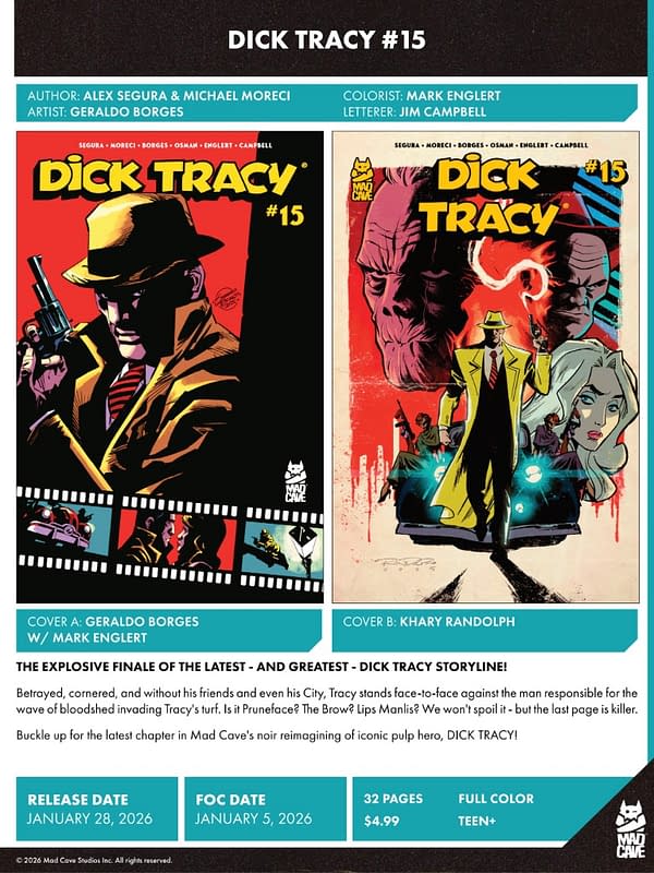 Mad Cave Studios January 2026 Solicits And Solicitations