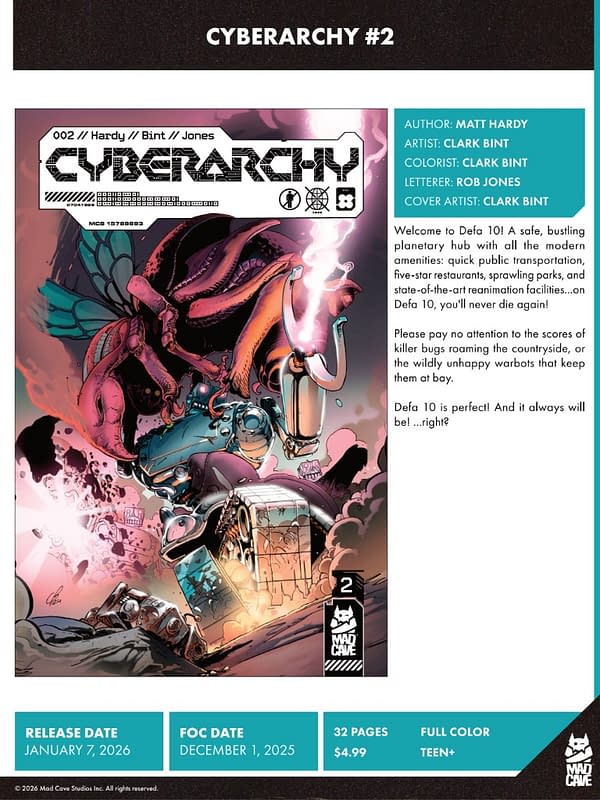 Mad Cave Studios January 2026 Solicits And Solicitations