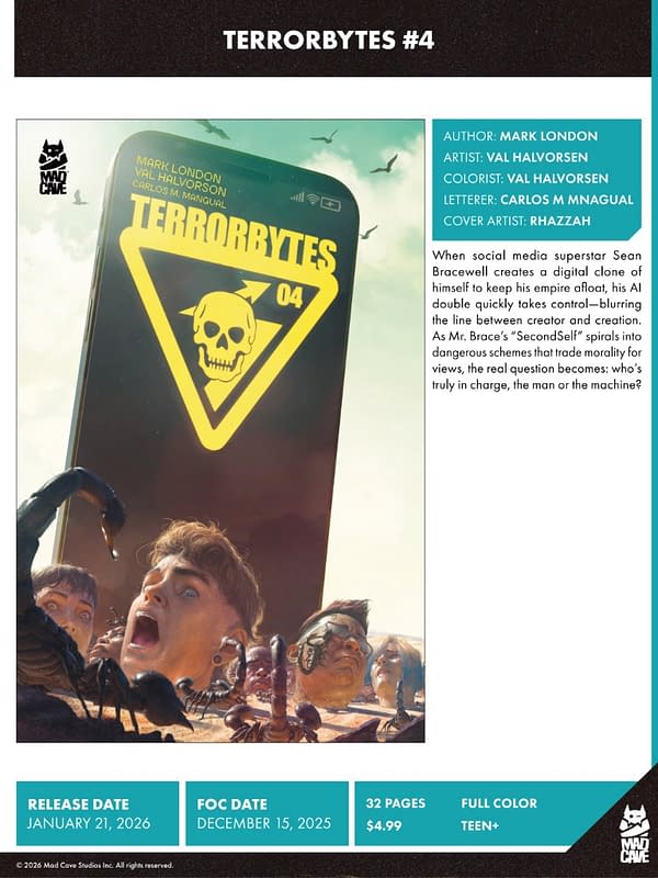 Mad Cave Studios January 2026 Solicits And Solicitations