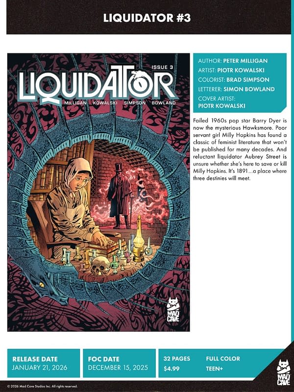 Mad Cave Studios January 2026 Solicits And Solicitations
