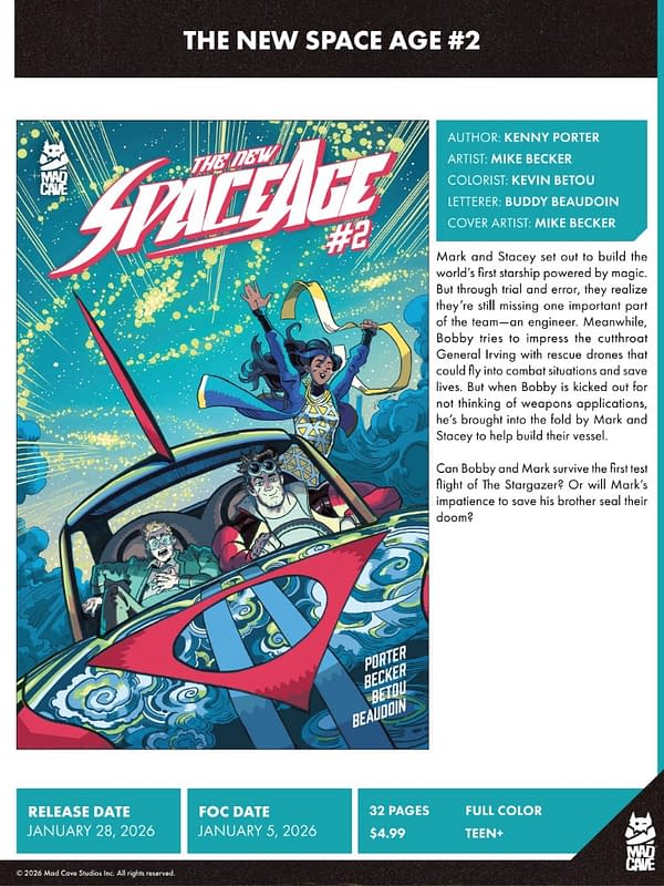 Mad Cave Studios January 2026 Solicits And Solicitations