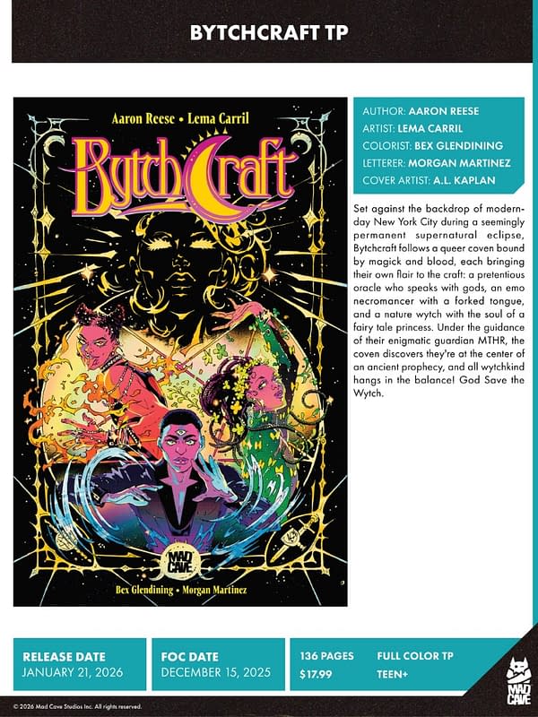 Mad Cave Studios January 2026 Solicits And Solicitations