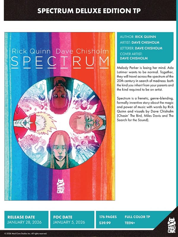 Mad Cave Studios January 2026 Solicits And Solicitations