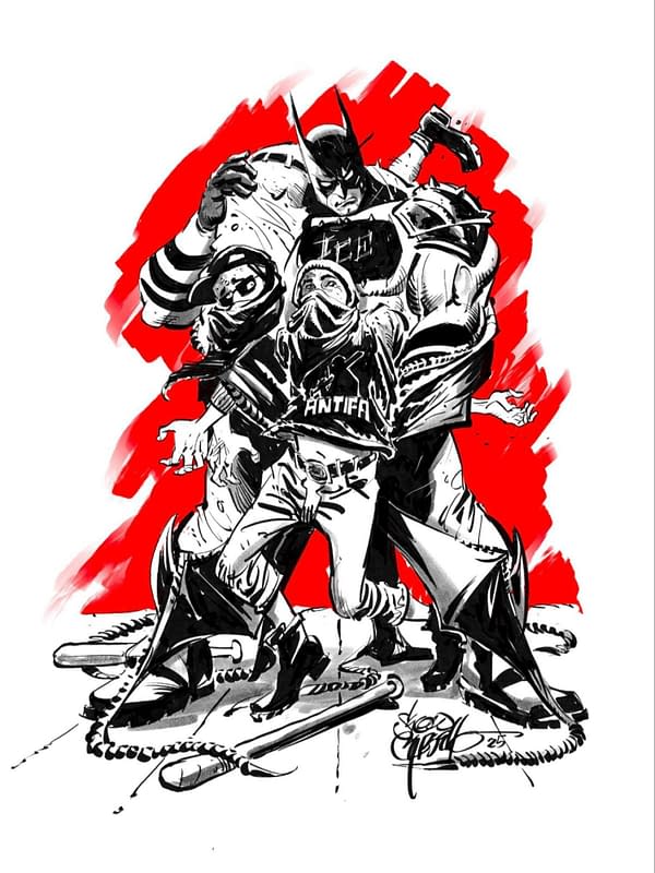 Now Chuck Dixon Makes Batman An Agent of ICE Fighting Antifa