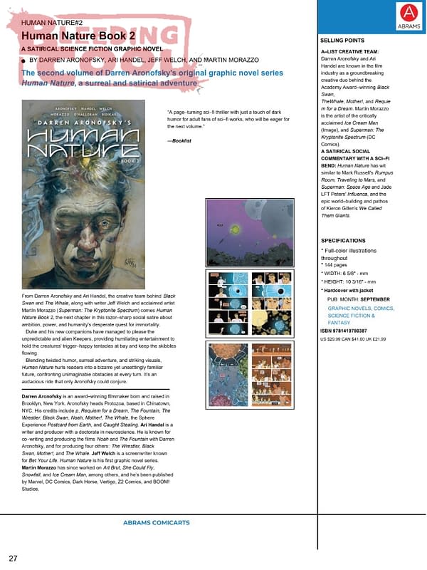 Abrams Official Full September 2026 Solicits And Solicitations