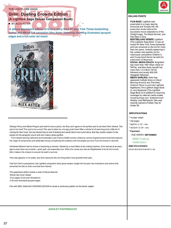 Abrams Official Full September 2026 Solicits And Solicitations