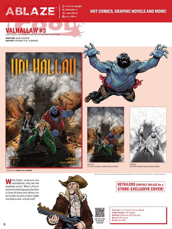 Thomas Jane & Mike Carey's The Lycan in Ablaze September 2026 Solicits