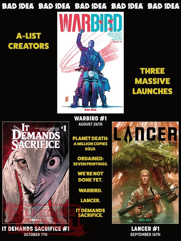 Bad Idea Comics Official Full October 2026 Solicits And Solicitations