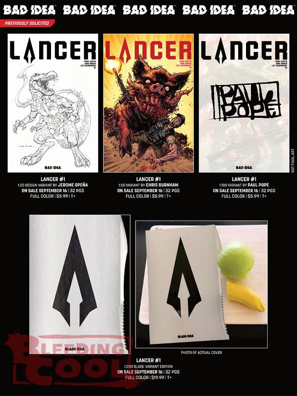 Bad Idea Comics Official Full October 2026 Solicits And Solicitations