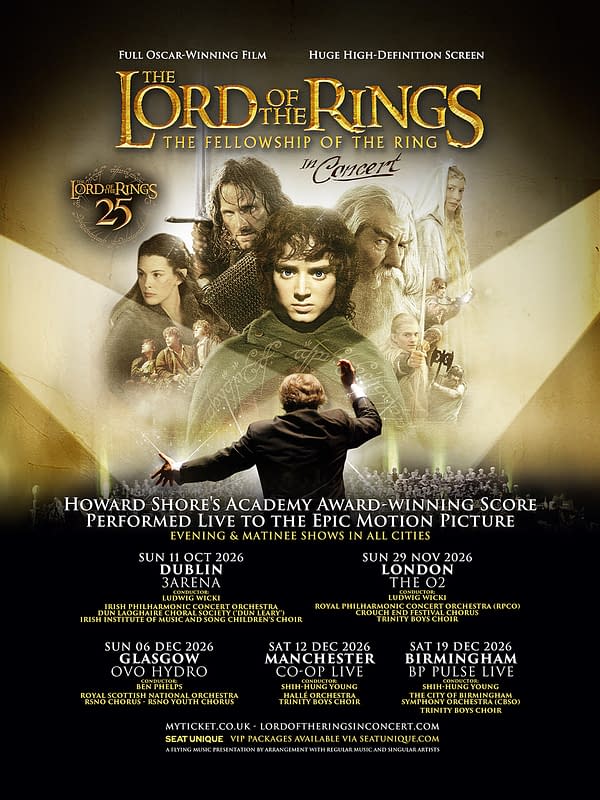The Lord of The Rings Concert Series Updates Its Performer List