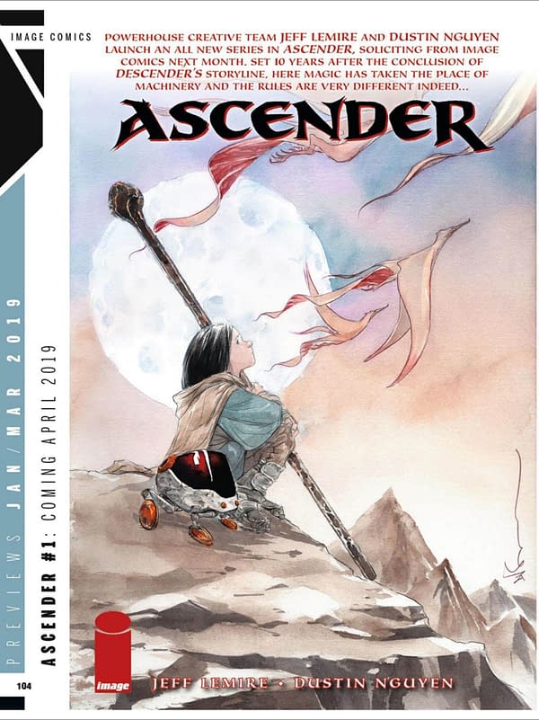 Jeff Lemire and Dustin Nguyen's Ascender, Confirmed for April 2019