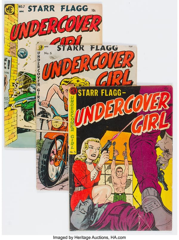 Undercover Girl #5-7 (Magazine Enterprises, 1952-54)