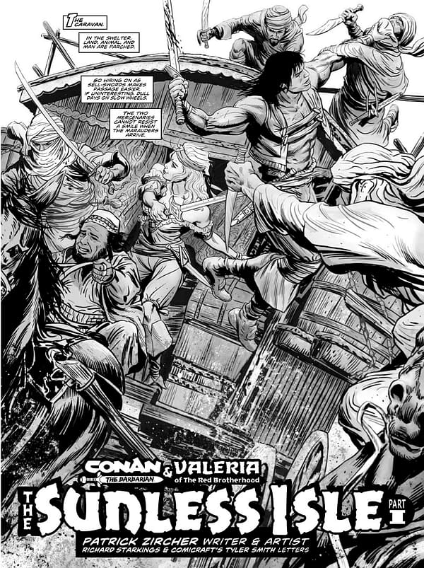 Interior preview page from Savage Sword of Conan #9