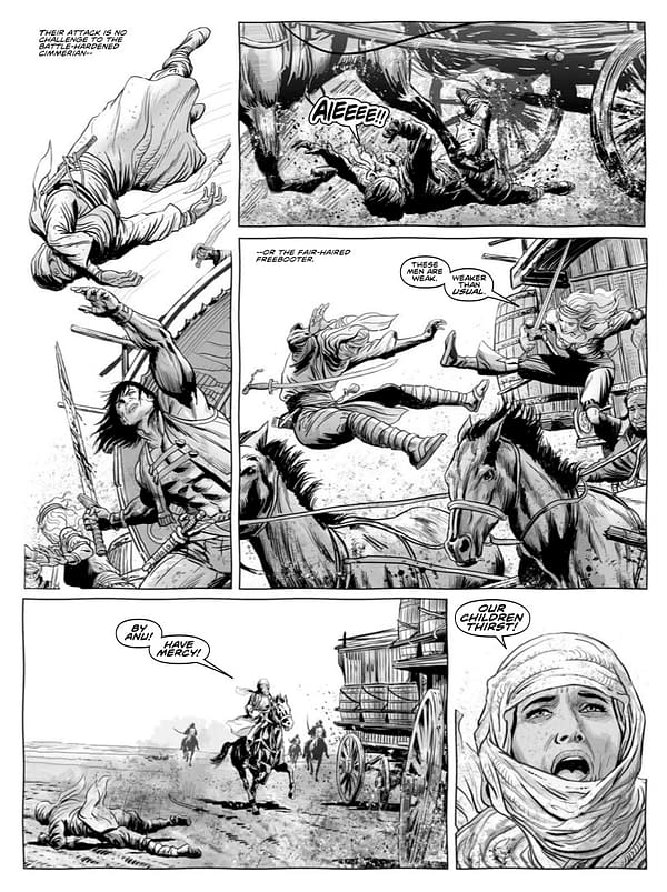 Interior preview page from Savage Sword of Conan #9