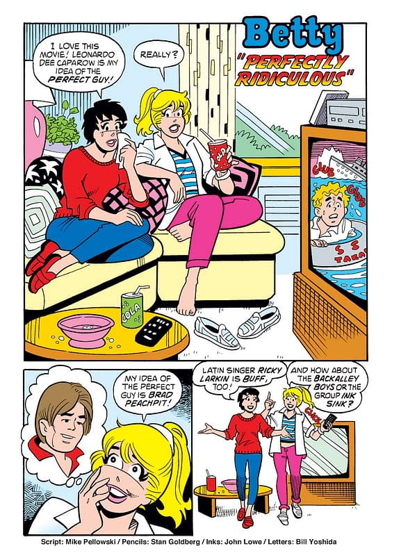 Interior preview page from the story "Perfectly Ridiculous" from Betty and Veronica Jumbo Comics Digest #4, by Bill Golliher, Dan Parent, Bob Smith, Glenn Whitmore, Jack Morelli, and more, in stores on Wednesday, April 21st from Archie Comics