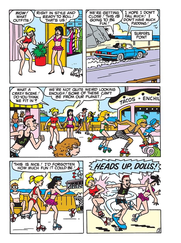 Interior preview art from Betty & Veronica Jumbo Comics Digest #295, by Jamie L. Rotante, Dan Parent, and more, in stores Wednesday, July 14th digitally and Wednesday, July 21st in comic shops from Archie Comics