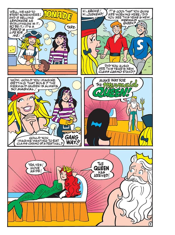 Interior preview art from Betty & Veronica Jumbo Comics Digest #295, by Jamie L. Rotante, Dan Parent, and more, in stores Wednesday, July 14th digitally and Wednesday, July 21st in comic shops from Archie Comics