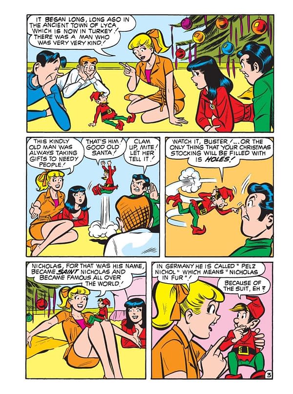 Interior preview page from Archie Showcase Digest #11: Archie's Christmas Stocking