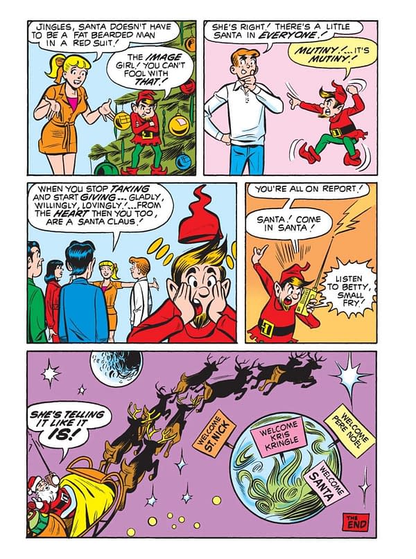 Interior preview page from Archie Showcase Digest #11: Archie's Christmas Stocking