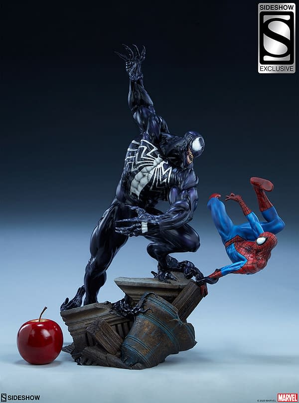 Venom Takes On Spider-Man in New Sideshow Collectibles Statue