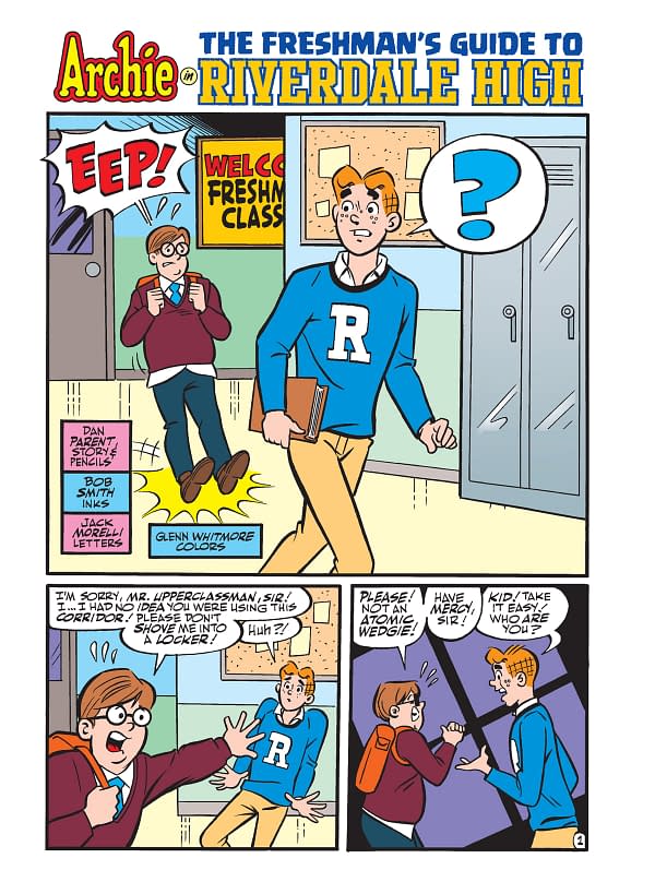 Interior preview page from Archie Showcase Jumbo Digest #15: Freshman Year