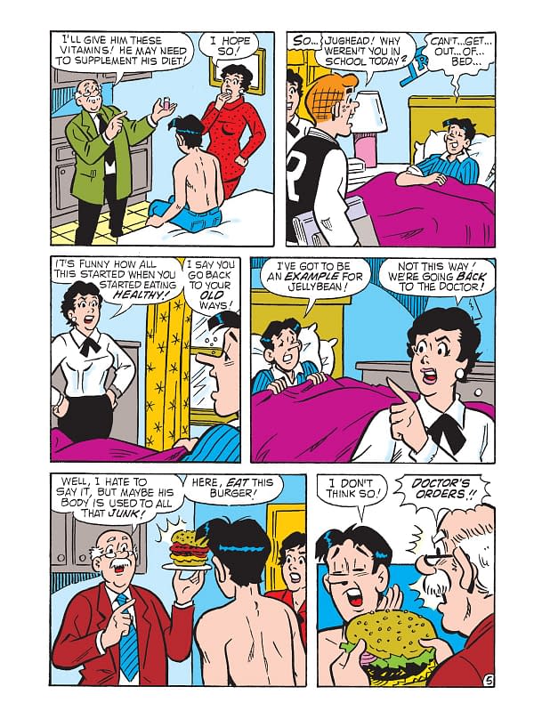 Interior preview page from Archie Milestones Jumbo Digest #27: Jughead's New Year's Bash