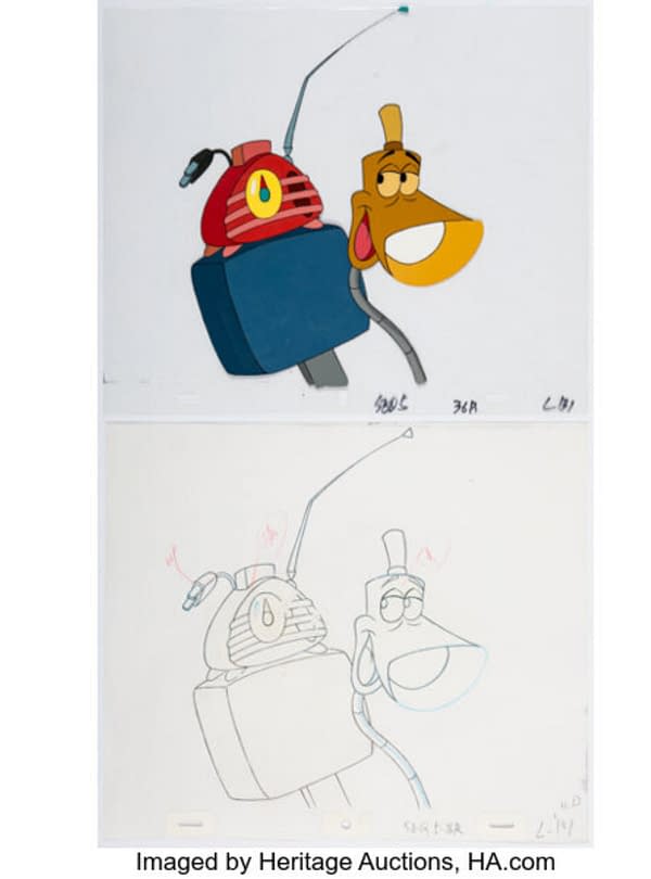 The Brave Little Toaster Production Cel and Animation Drawing Group of 2. Credit: Heritage Auctions