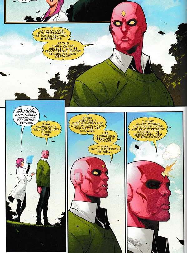 Jim Zub Starts a Sequel to The Vision in Champions #22 [Spoilers]